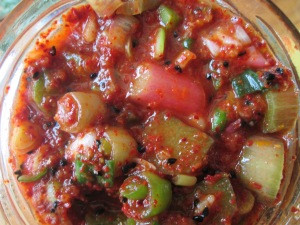 kimchi à la rhubarbe - KC