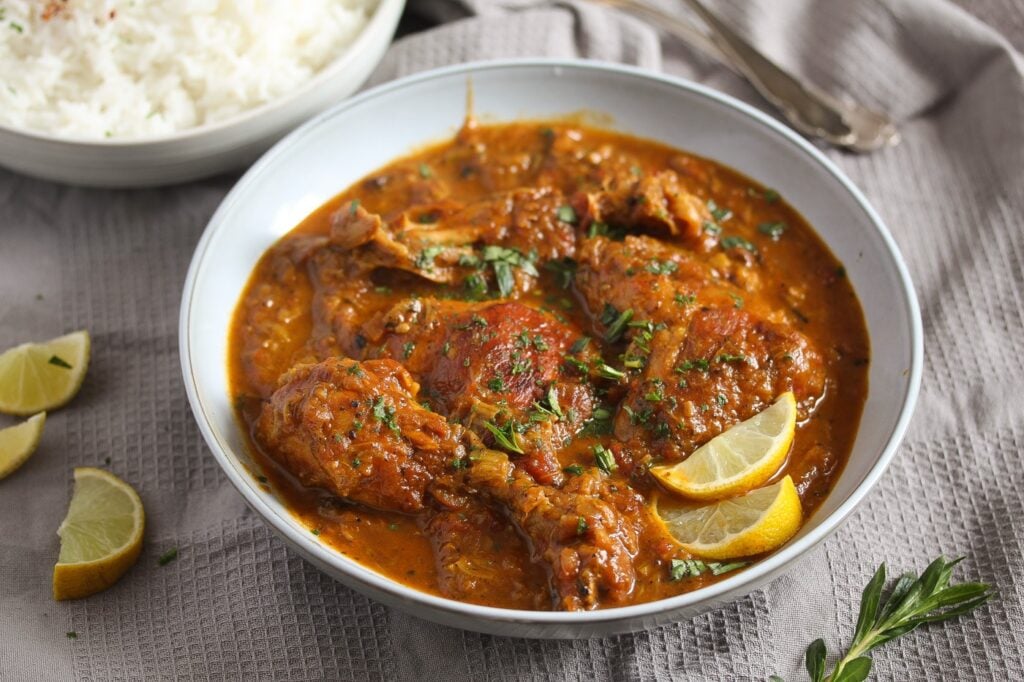 Poulet à la rhubarbe