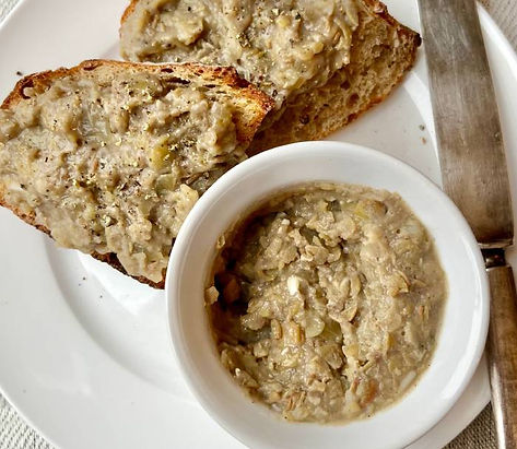 Cretons de lentilles végé de Christina