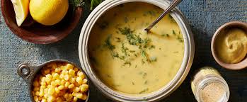 Vinaigrette crémeuse de maïs à l'aneth et à la ciboulette