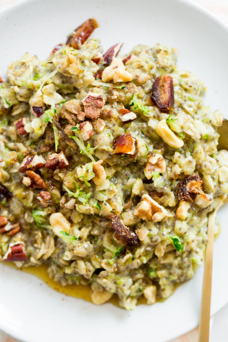 Gruau au pain aux courgettes