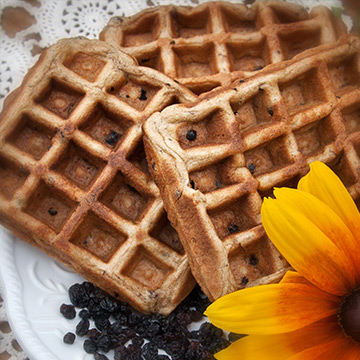 Gaufres au sarrasin aux pommes