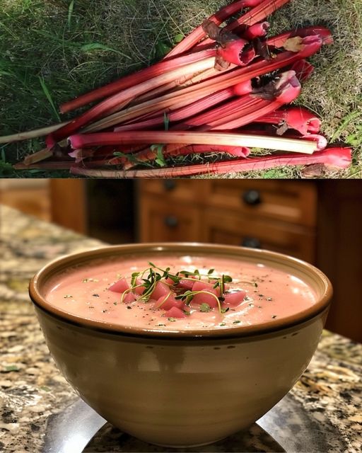 Velouté à la rhubarbe