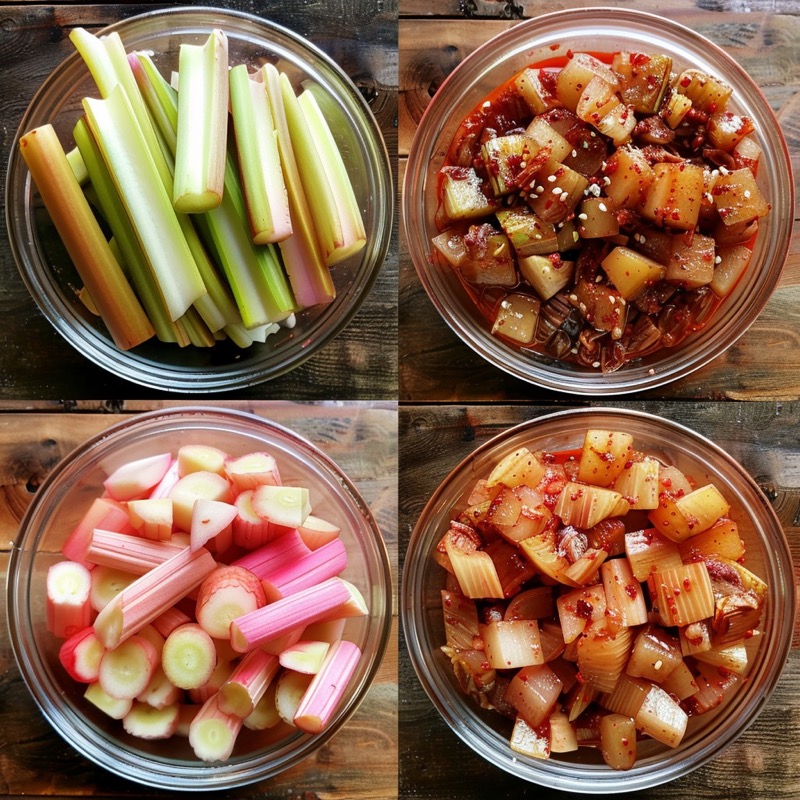 kimchi à la rhubarbe - Tracy