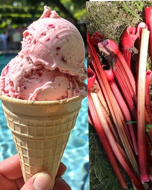 Glace à la Rhubarbe