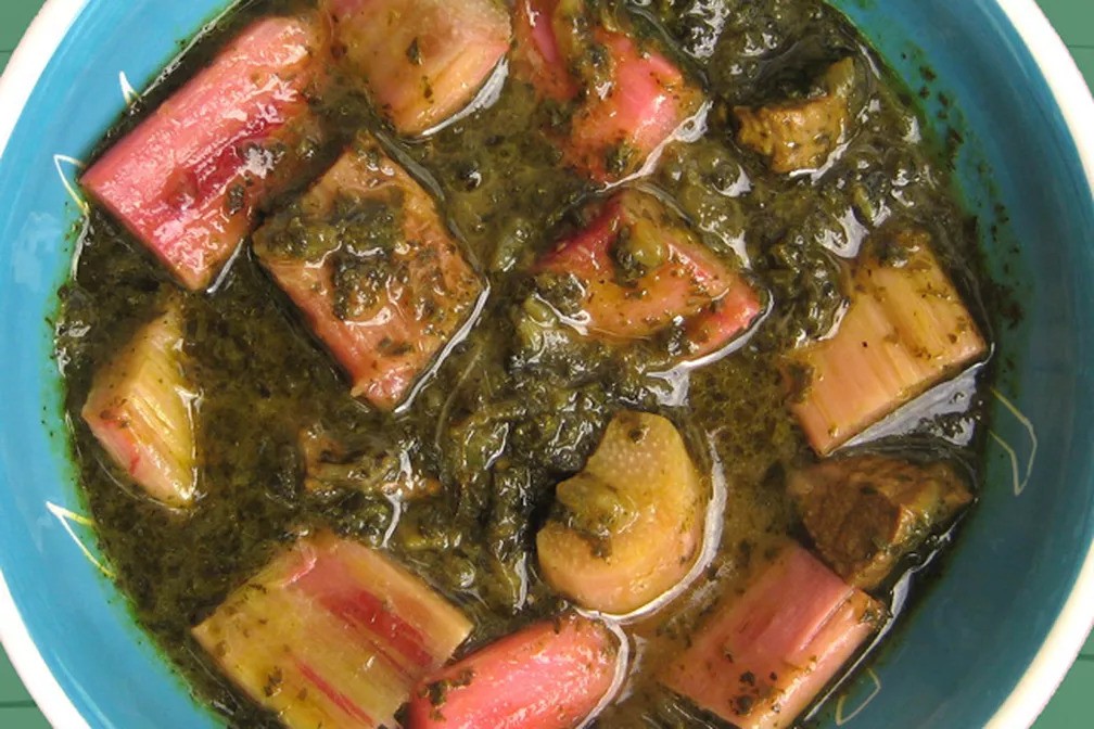 Khoresh rivas - Ragoût persan à la rhubarbe