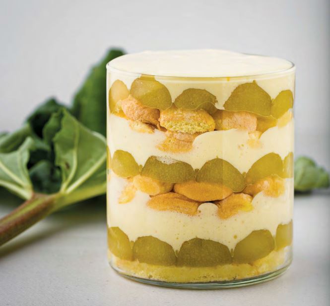 Tiramisus nordiques à la rhubarbe