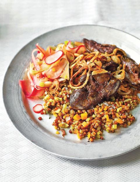 Pickle de rhubarbe et radis