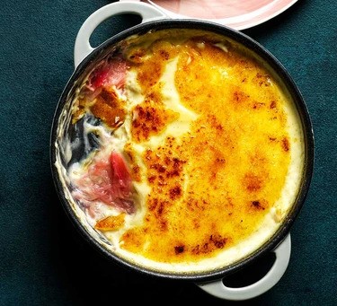 Crème brûlée à la rhubarbe & gingembre