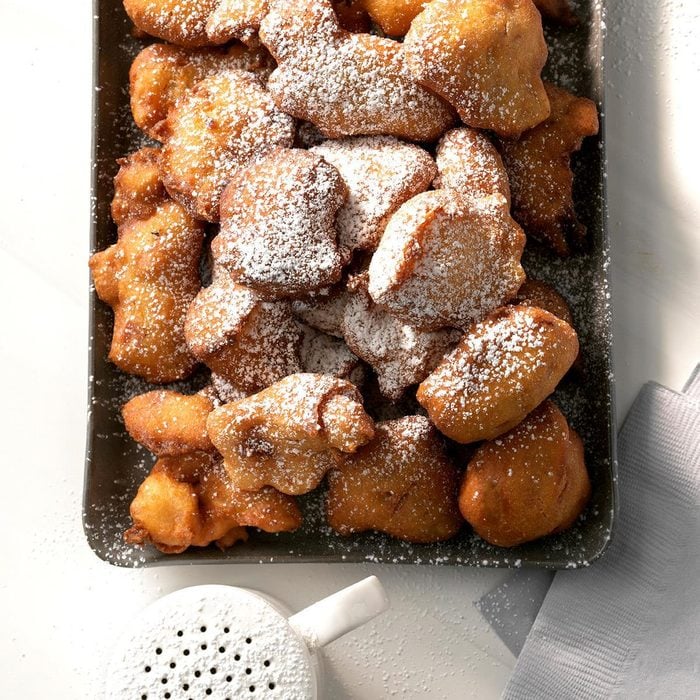 Beignets de rhubarbe