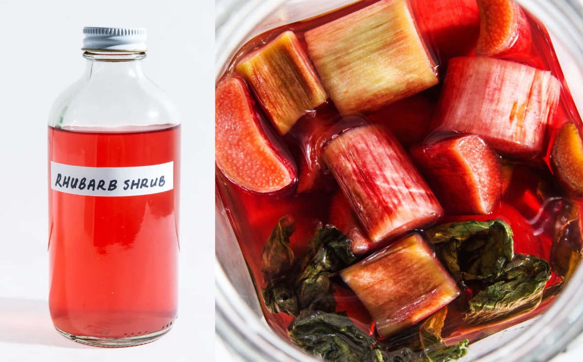 Shrub à la rhubarbe