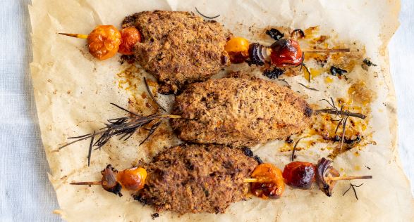 Kebas à la rhubarbe végé