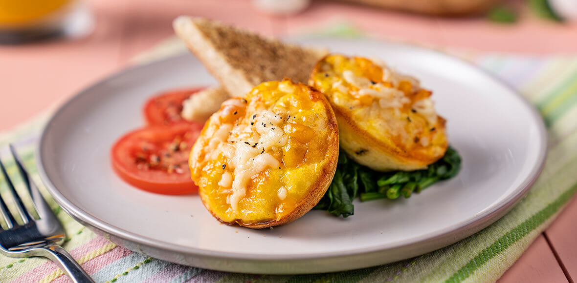 Muffins-déjeuners au poulet et fromage