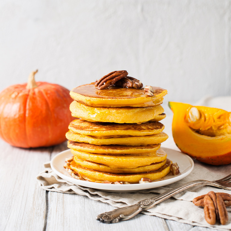 Crêpe à la citrouille avec avoine