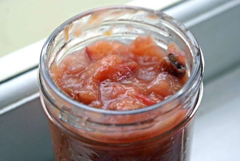 Chutney à la rhubarbe