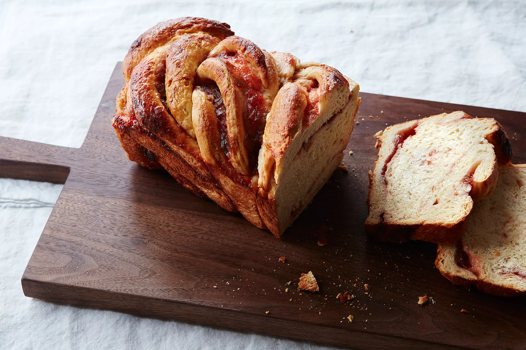 Pain tourbillon à la rhubarbe - Brioché