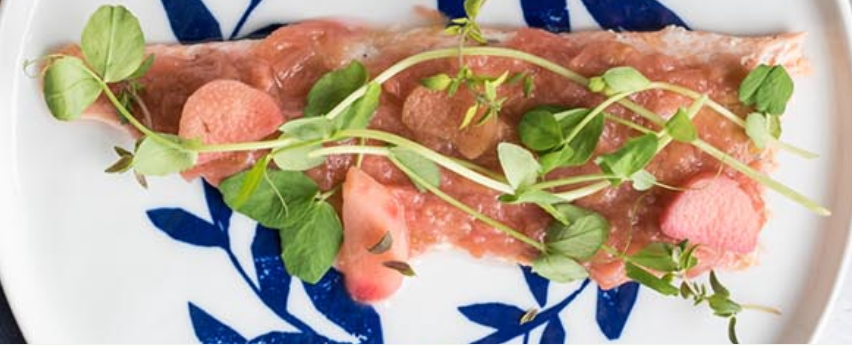 Rhubarbe marinée rapide