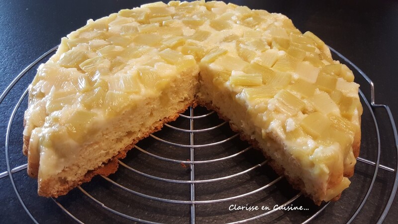 Gâteau à la rhubarbe & mascarpone