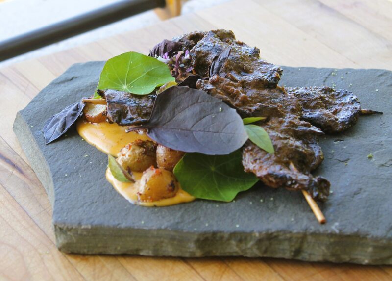 Cœurs d’agneau à la rhubarbe et cameline