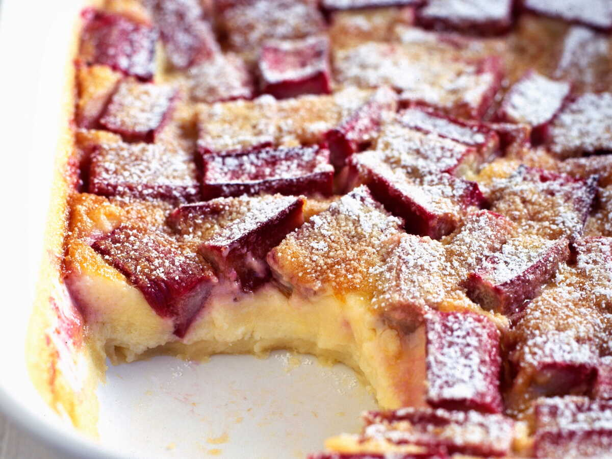 Clafoutis à la rhubarbe