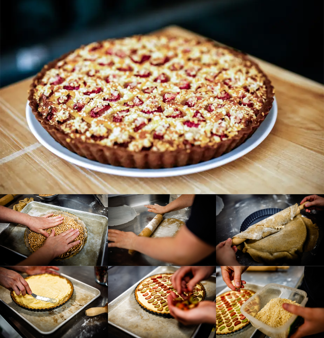 La tarte frangipane à la rhubarbe de l’Elsdale