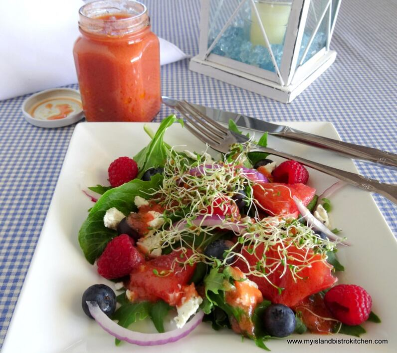 Vinaigrette à la rhubarbe - Cuisine Island Bistro