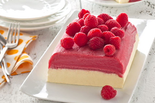 Un dessert glacé aux framboises sensationnel
