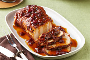 Rôti de porc aux canneberges et à l'orange à la mijoteuse