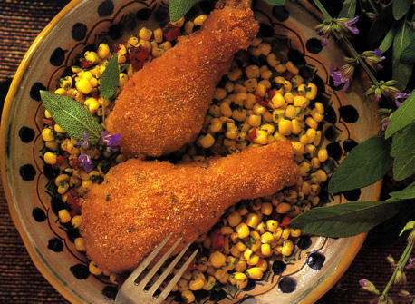 Pilons de poulet panés croustillants