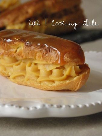 Éclairs pomme caramel saveur tarte tatin