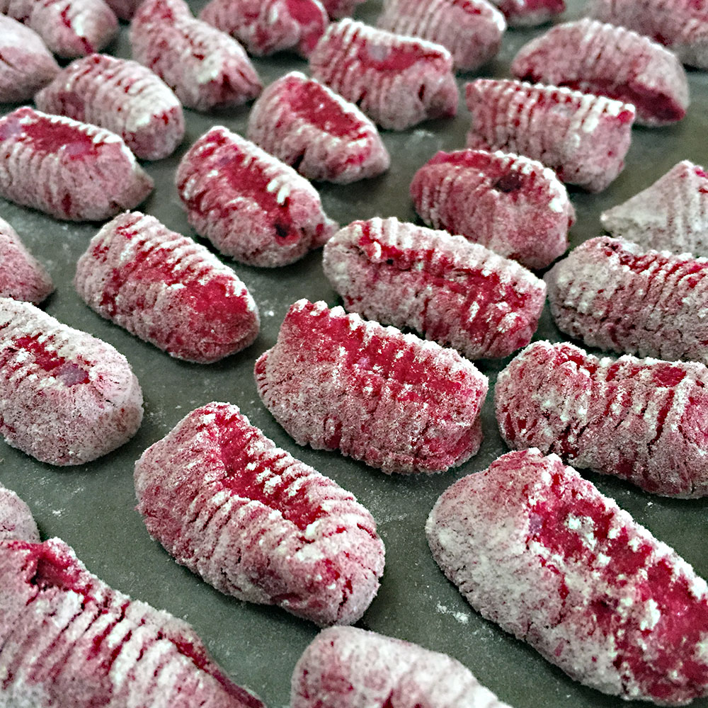 Gnocchis aux betteraves