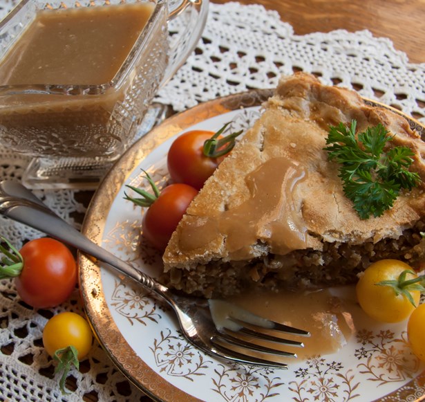 Tourtière végé au milllet & quinoa (Paté végé)