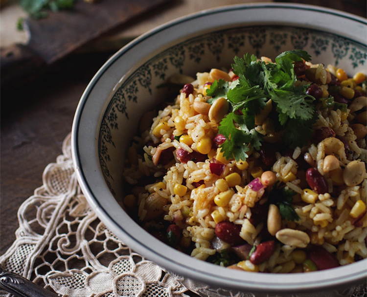 Salade de riz mexicaine