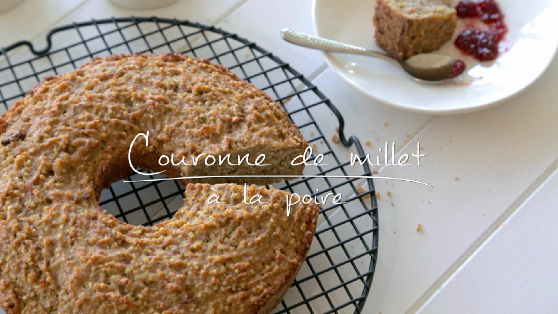 Couronne de millet à la poire