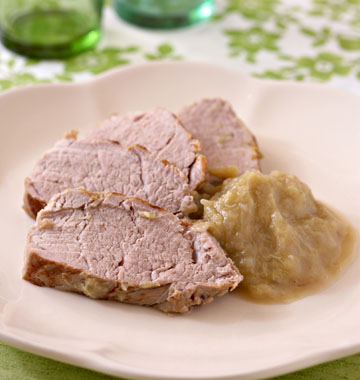 Filet de porc à la rhubarbe