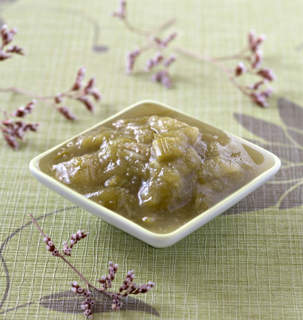 Compote rhubarbe au gingembre