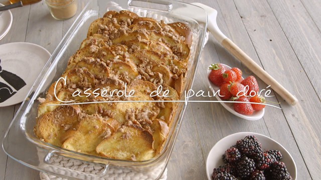 Casserole de pain doré - À préparer la veille