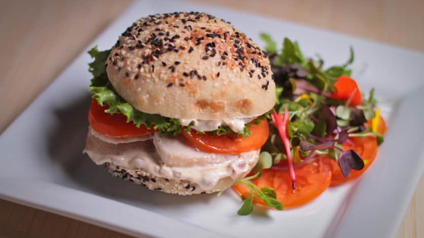 Mayonnaise à la rhubarbe et à la vanille