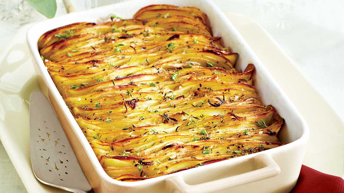 Pommes de terre rôties « accordéon »