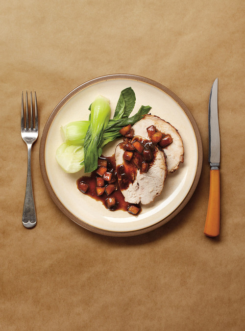 Filets de dindon parfumés aux pommes