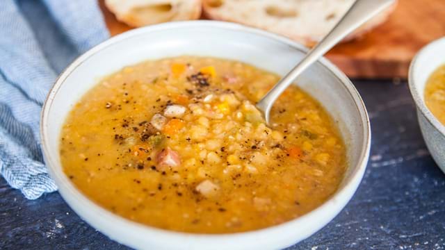 Soupe aux pois à la mijoteuse
