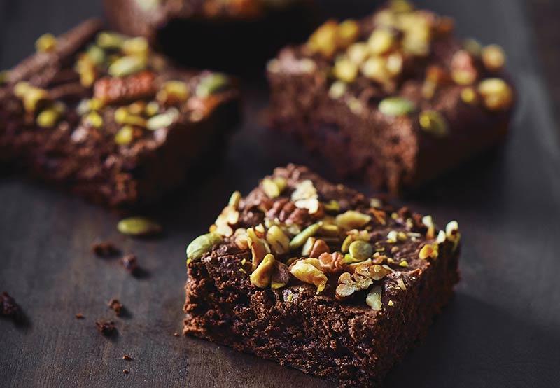 Brownies véganes sans farine de blé
