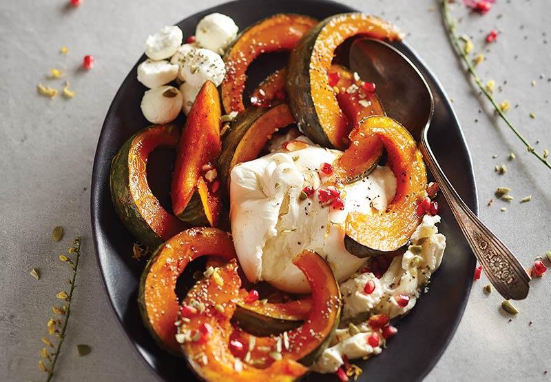 Courges rôties au miel