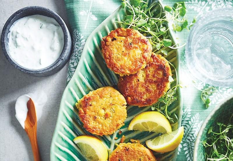 Galettes végétariennes de pois chiches