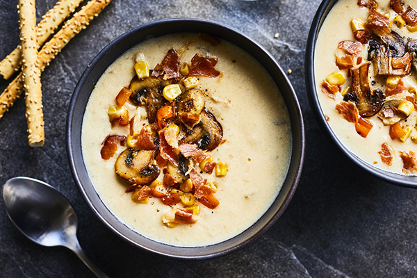 Crème de poulet et de légumes