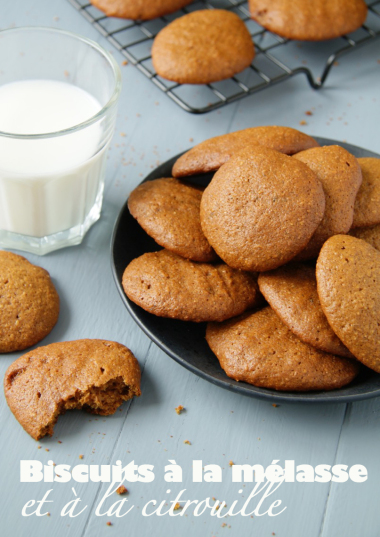 Biscuits à la mélasse et à la citrouille