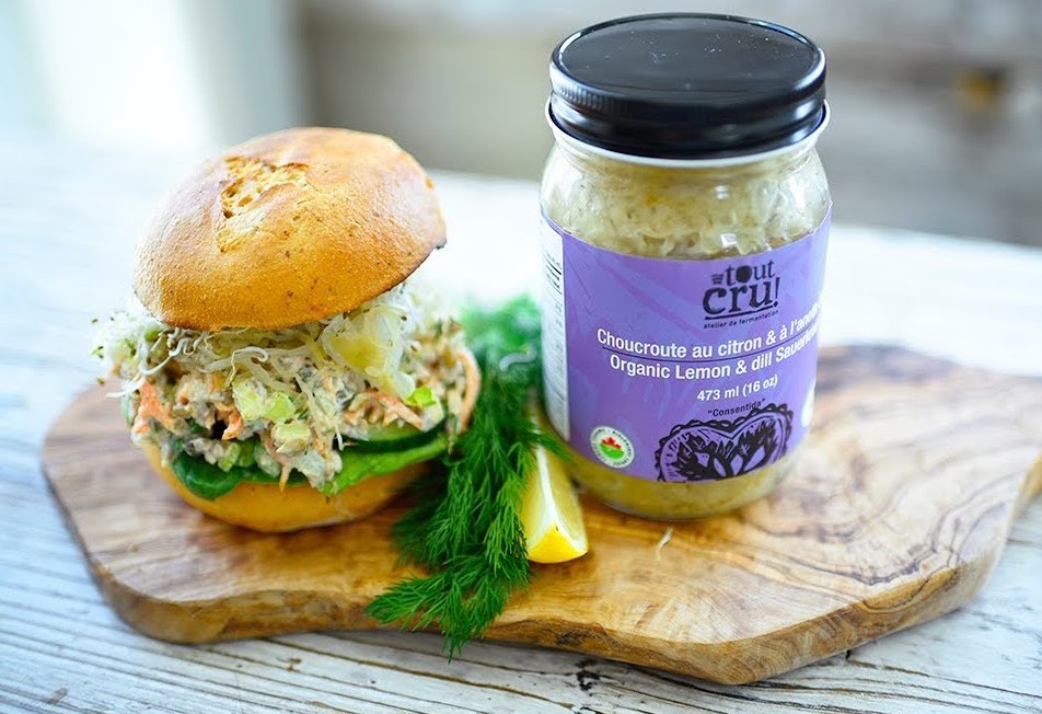 Burger au saumon végétalien