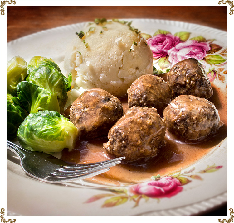 Ragoût de boulettes végétariennes