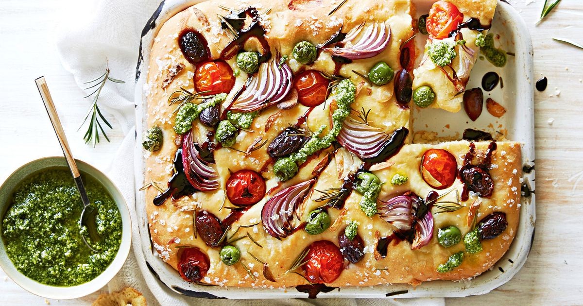Tomato-Olive Focaccia