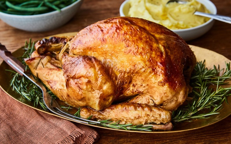 Dindon rôti à la bière rousse